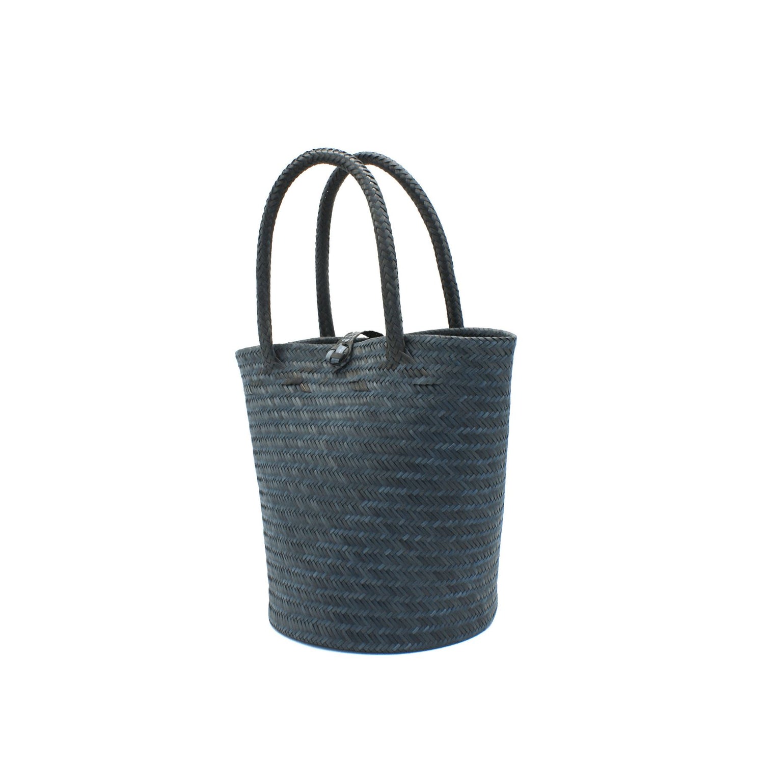 Small Blue Wave Woven Straw Bucket Bag – WASHEIN